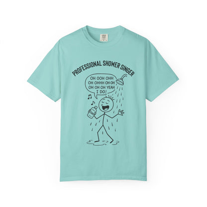 Professional Shower Singer T-Shirt — "It's Rock Harmony Holler" Funny Music Tee