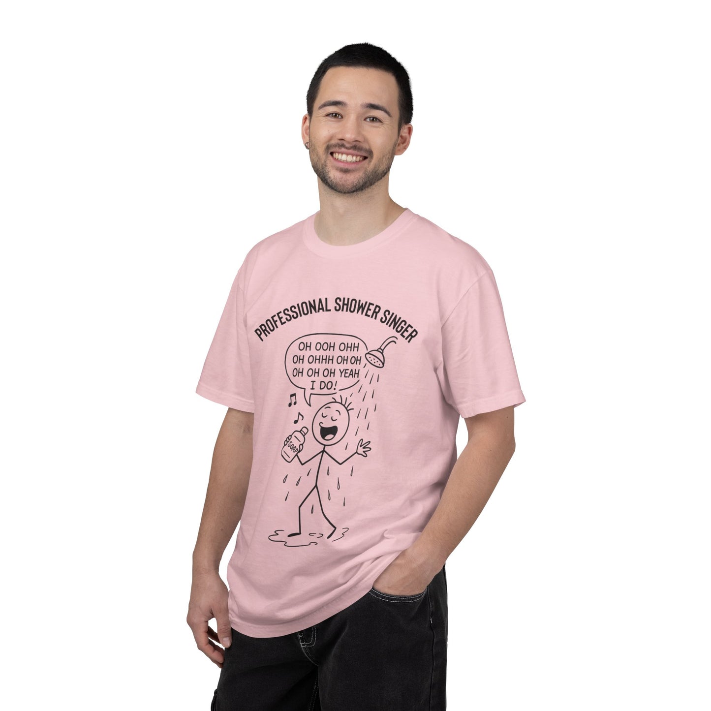 Professional Shower Singer T-Shirt — "It's Rock Harmony Holler" Funny Music Tee