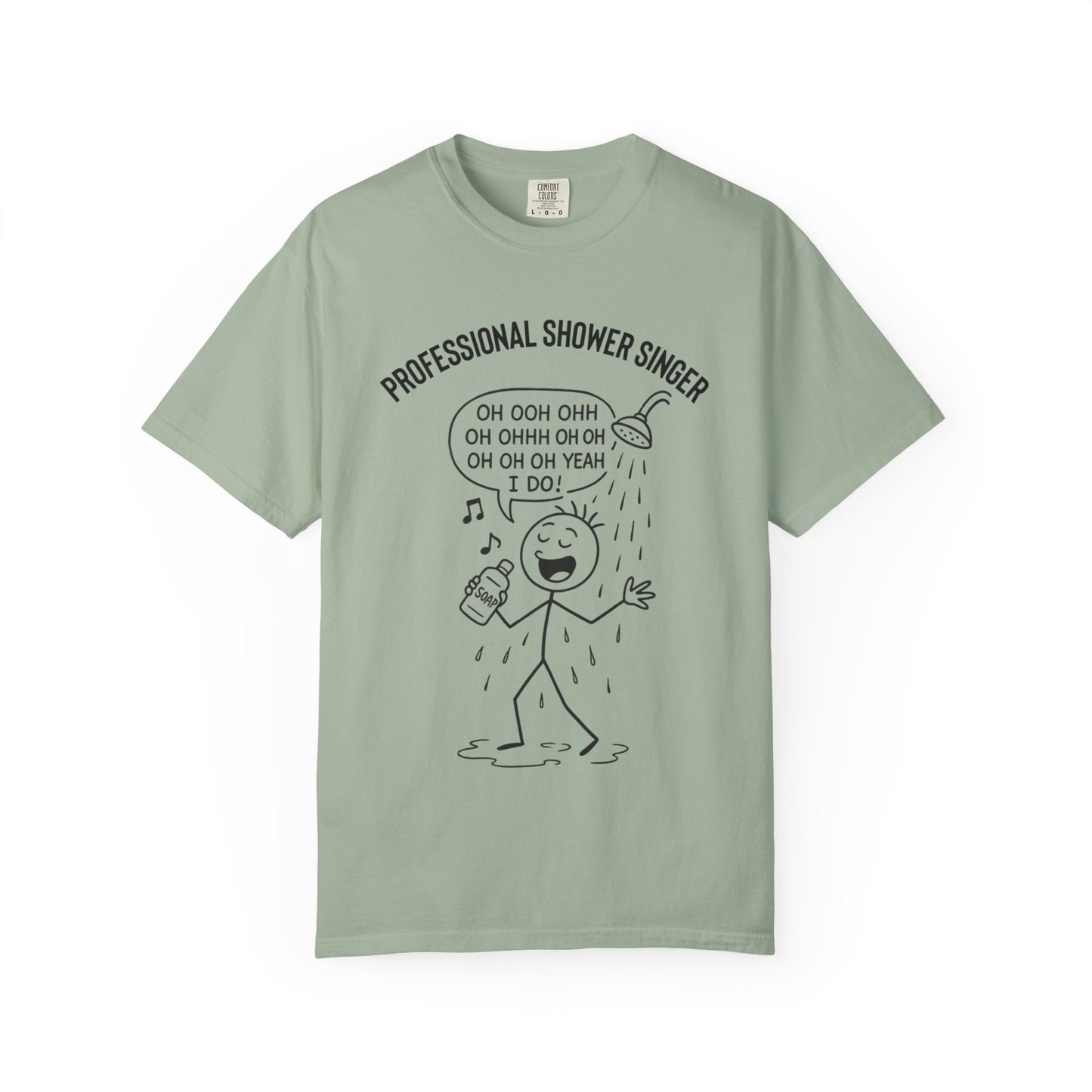 Professional Shower Singer T-Shirt — "It's Rock Harmony Holler" Funny Music Tee