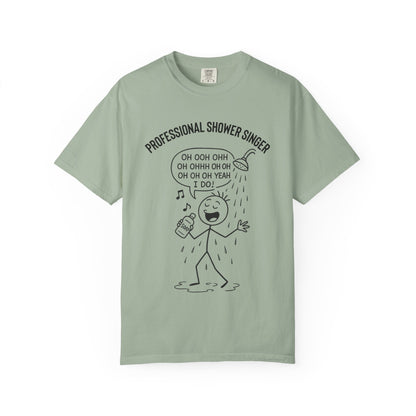 Professional Shower Singer T-Shirt — "It's Rock Harmony Holler" Funny Music Tee