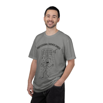 Professional Shower Singer T-Shirt — "It's Rock Harmony Holler" Funny Music Tee
