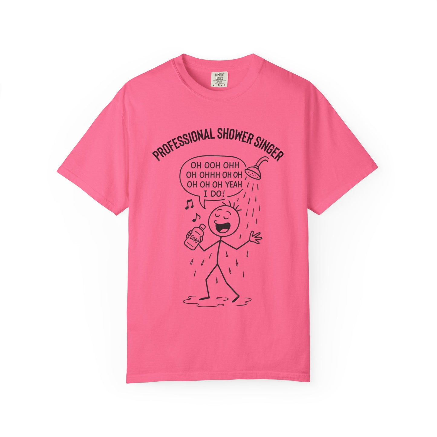 Professional Shower Singer T-Shirt — "It's Rock Harmony Holler" Funny Music Tee