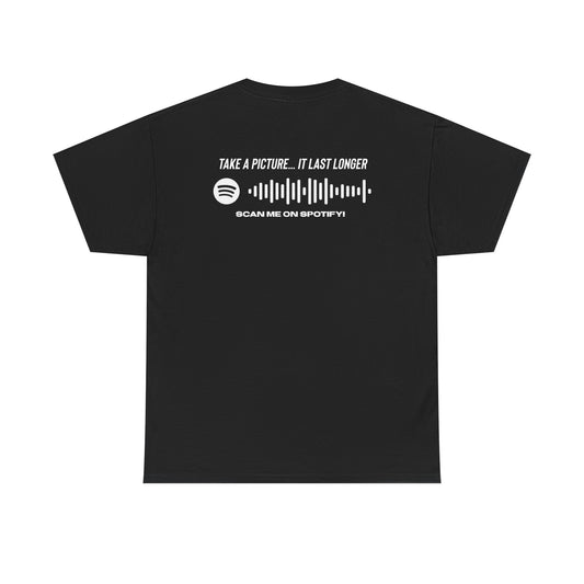 Hometown Heartache Tee — 'Harmony Hollow' Vintage Album Art Shirt (Spotify Scan Code)