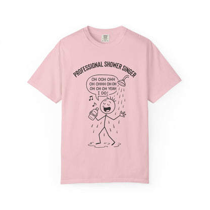 Professional Shower Singer T-Shirt — "It's Rock Harmony Holler" Funny Music Tee
