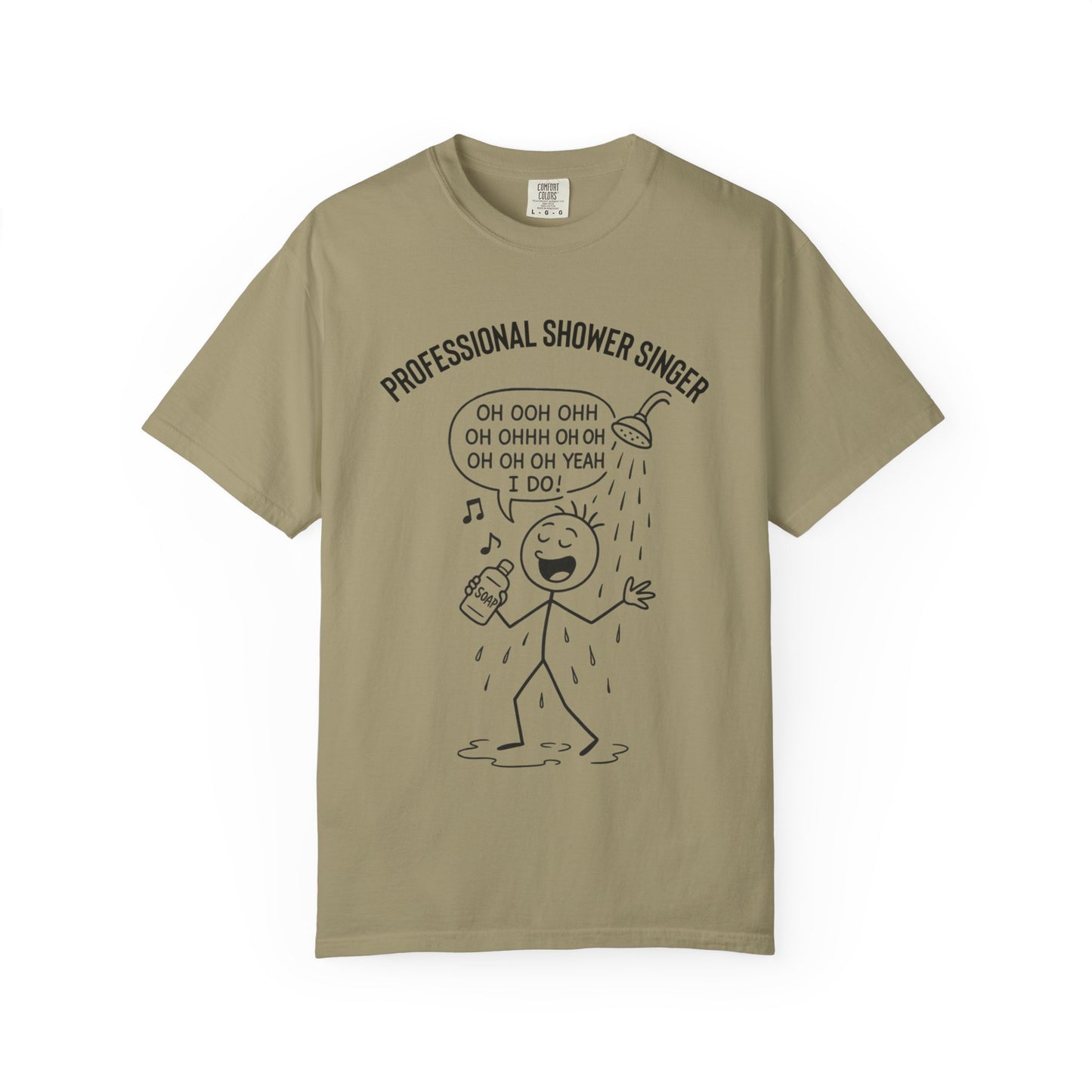 Professional Shower Singer T-Shirt — "It's Rock Harmony Holler" Funny Music Tee