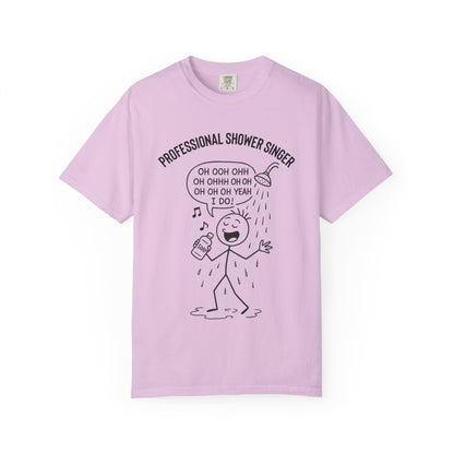 Professional Shower Singer T-Shirt — "It's Rock Harmony Holler" Funny Music Tee