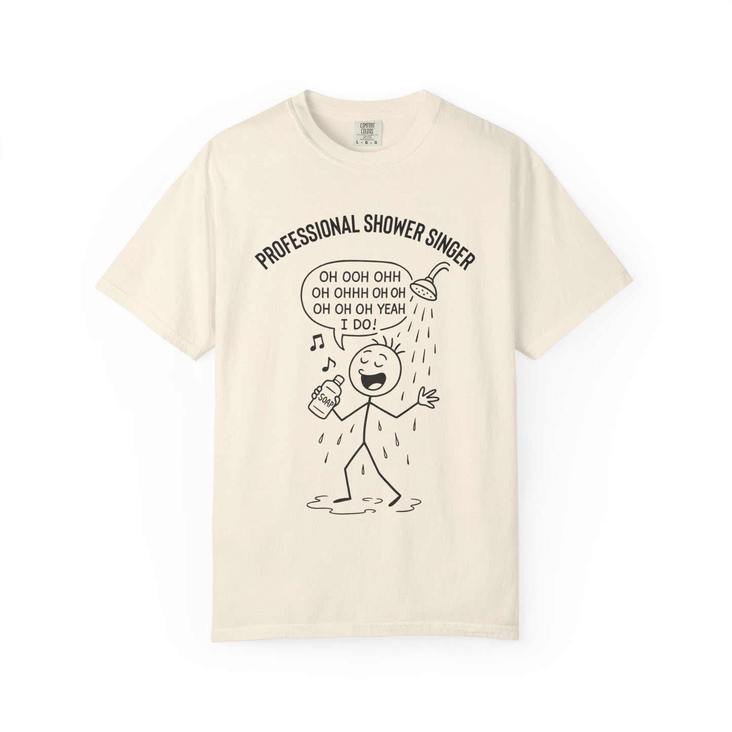 Professional Shower Singer T-Shirt — "It's Rock Harmony Holler" Funny Music Tee